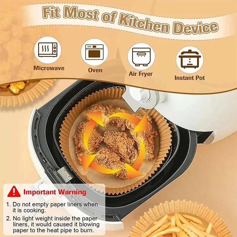 Air Fryer Disposable Paper Liner (50 Pcs)