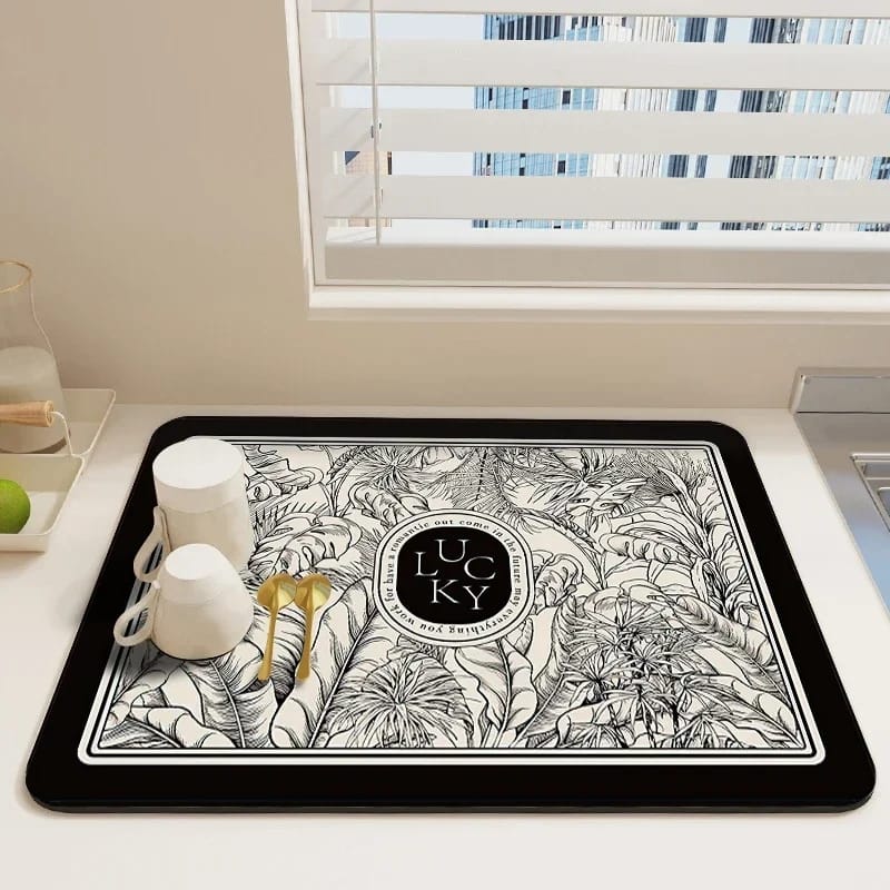 Dish Drying/Dining Table Mat Water Absorbent & Anti-Slip 2.5mm