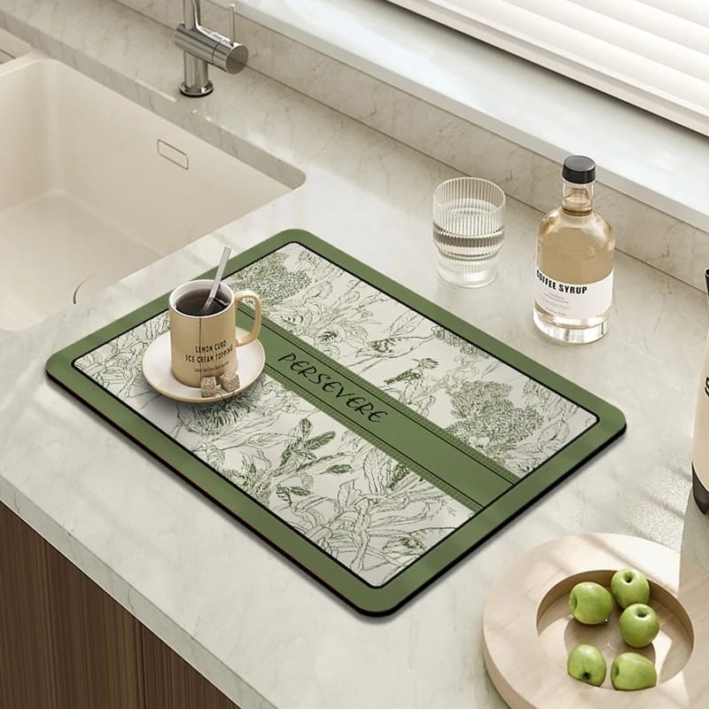 Dish Drying/Dining Table Mat Water Absorbent & Anti-Slip 2.5mm