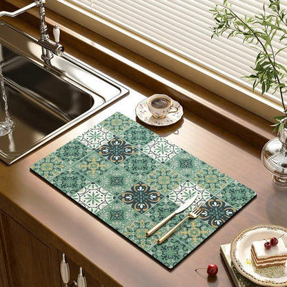 Dish Drying/Dining Table Mat Water Absorbent & Anti-Slip 2.5mm
