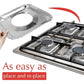 10pcs Aluminum Foil Gas Stove Burner Covers