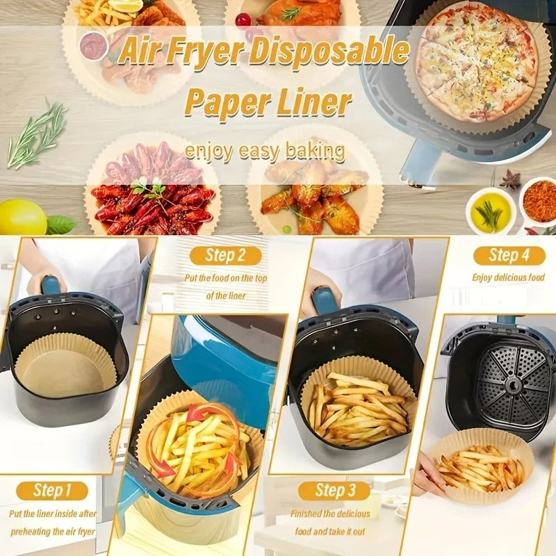 Air Fryer Disposable Paper Liner (50 Pcs)