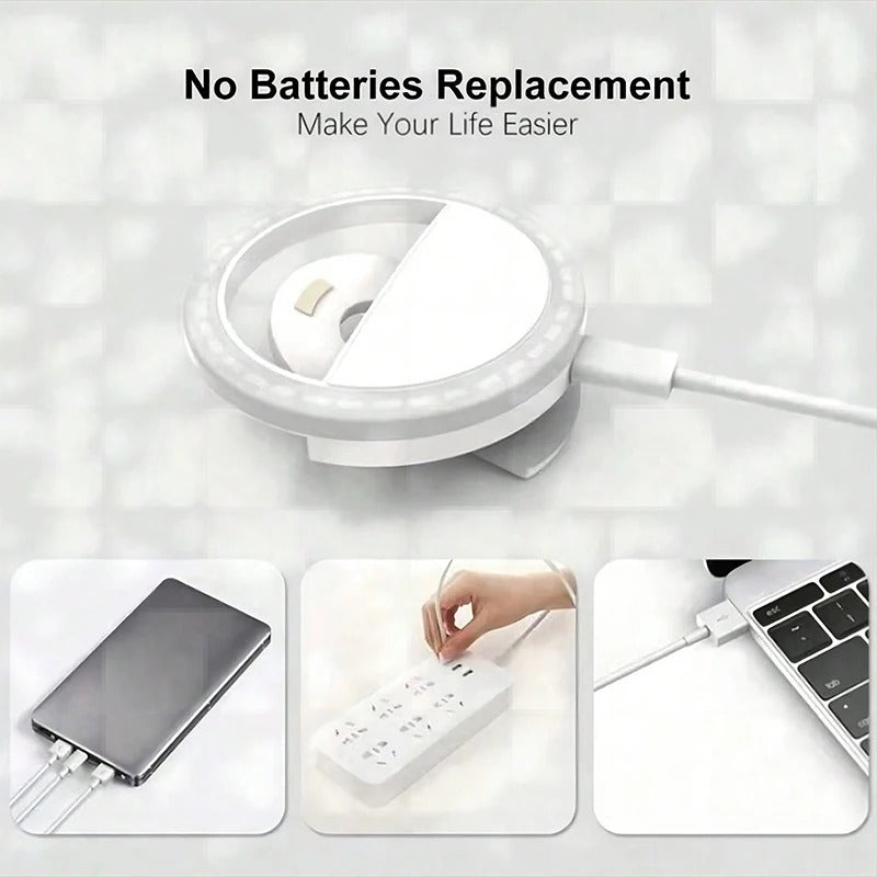Mini Mobile Selfie LED Ring Light