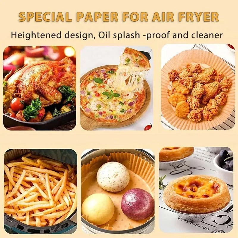 Air Fryer Disposable Paper Liner (50 Pcs)
