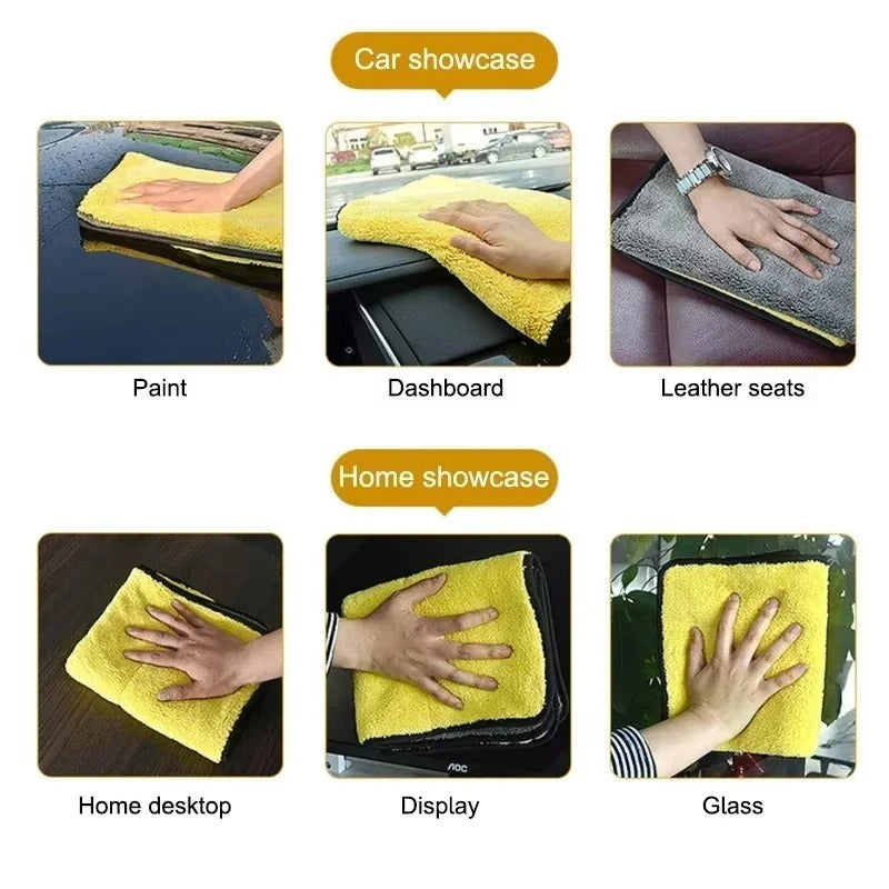 Car Microfiber Cleaning Towel (Pack of 2)